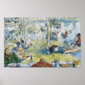 Poster Der Krebsfang, Carl Larsson (Devant)