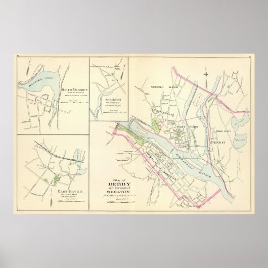 Poster Derby, Shelton (Devant)