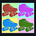 Poster Derby Skate Pop Art<br><div class="desc">Aimez Derby ? ! Apportez un peu de Derby Pop Art dans votre maison! !</div>