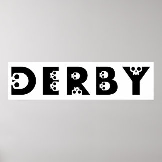 Poster derby : skullphabet
