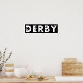 Poster derby : skullphabet (Cuisine)