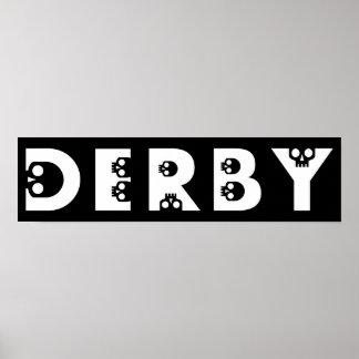 Poster derby : skullphabet