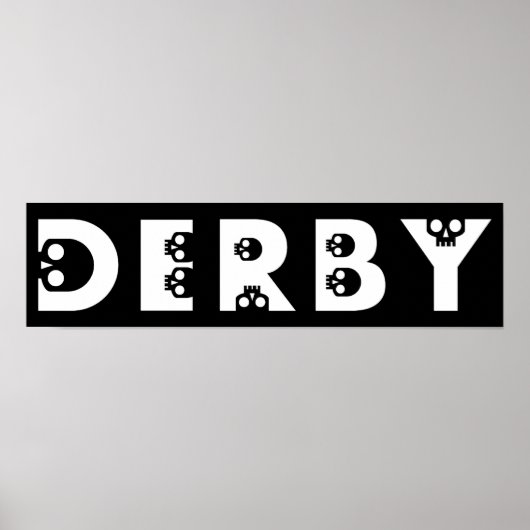 Poster derby : skullphabet (Devant)