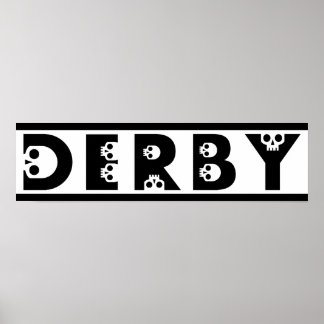 Poster derby : skullphabet