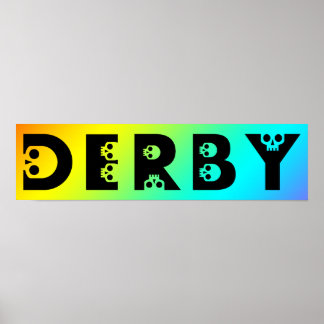 Poster derby : skullphabet