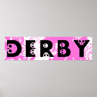 Poster derby : skullphabet