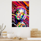 Poster Derezzed Futures - Ken Gage Art (Cuisine)