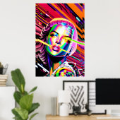 Poster Derezzed Futures - Ken Gage Art (Bureau à domicile)