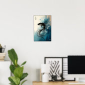 Poster Dérive sous le mur des eaux silencieuses (Bureau à domicile)