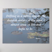 Poster Dérive sur l'étang (Devant)
