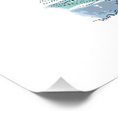 Poster « Dériver à travers les échos » Vagues de surf est (Coin)