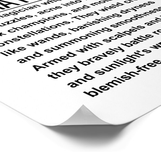 Poster Dermatologue (Coin)