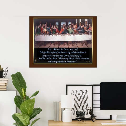 Poster Dernier drap de Jésus (Bureau à domicile)