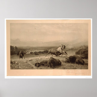 Poster Dernier du Buffalo Bierstadt (0137A) - Non restaur