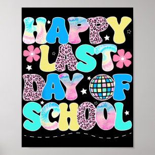 Poster Dernier Jour D'École Enfants Enseignant Étudiant R