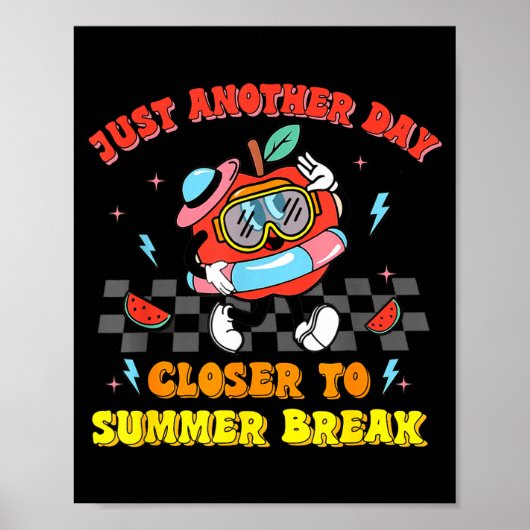 Poster Dernier jour d'école, un jour de plus avant l'été (Devant)