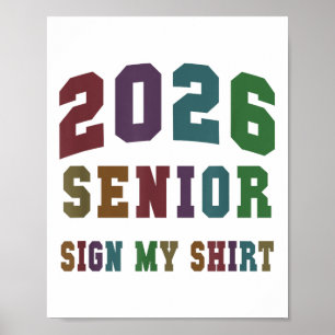 Poster Dernier Premier Jour Cl De 2026 Senior Sign My Shi