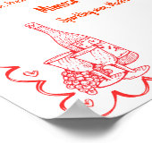 Poster Dernier Toast On the Coast Drink Menu bachelorette (Coin)