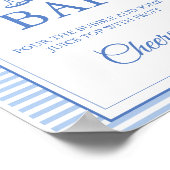 Poster Dernier Toast Sur La Côte Mimosa Barre Panneau Tab (Coin)