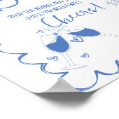 Poster Dernier Toast Sur La Côte Mimosa Barre Panneau Tab (Coin)