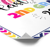 Poster dernière journée de 2e année de panneau d'accessoi (Coin)