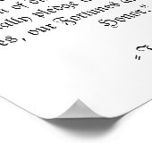 Poster Dernière ligne de la Déclaration d'indépendance (Coin)