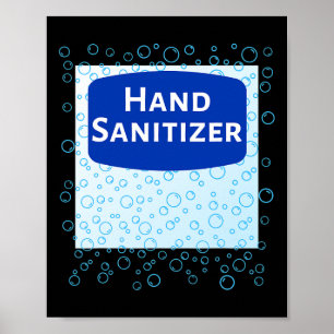 Poster Dernière Minute Drôle Et Sanitizer À Main Facile H