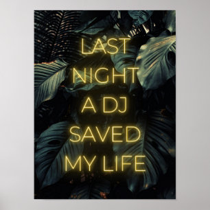 Poster "Dernière nuit un DJ m'a sauvé la vie"
