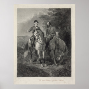 Poster Dernière réunion de Robert E. Lee et de Stonewal
