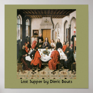 Poster Dernière souper Art Religieux Vintage