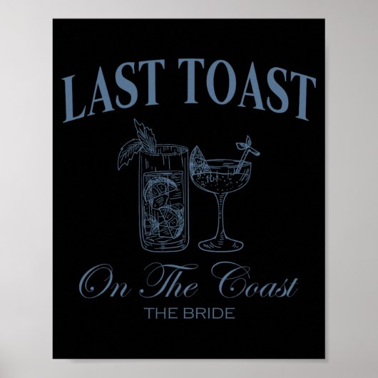 Poster Dernière Toast Sur La Côte La Mariée Plage Enterre (Devant)