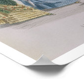 Poster Dernières mode parisiennes, robes de trois jours e (Coin)