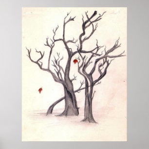 Poster Derniers Feuilles d'automne