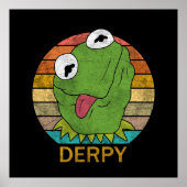 Poster Derpy Kermit La Grenouille (Devant)