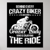 Poster Derrière Chaque Crazy Biker Est Un Même (Devant)