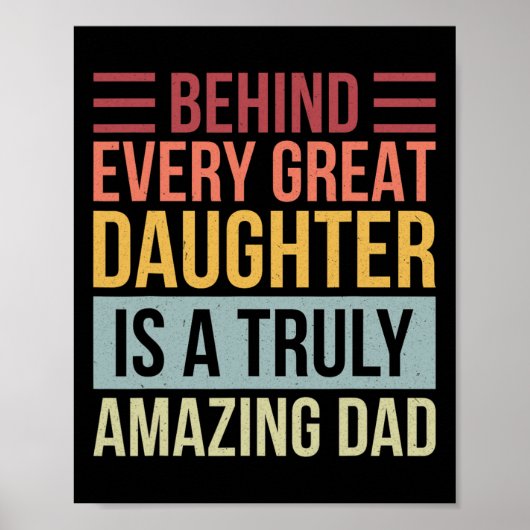 Poster Derrière chaque grande fille se cache un papa vrai (Devant)