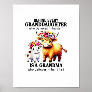 Poster Derrière Chaque Petite-Fille Qui Croit En Elle-Mêm