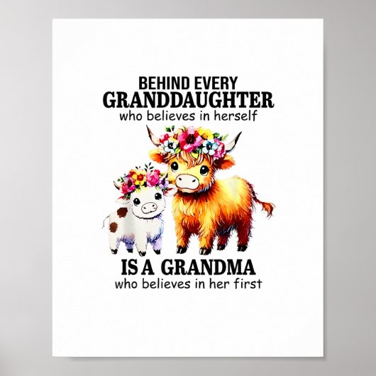 Poster Derrière Chaque Petite-Fille Qui Croit En Elle-Mêm (Devant)