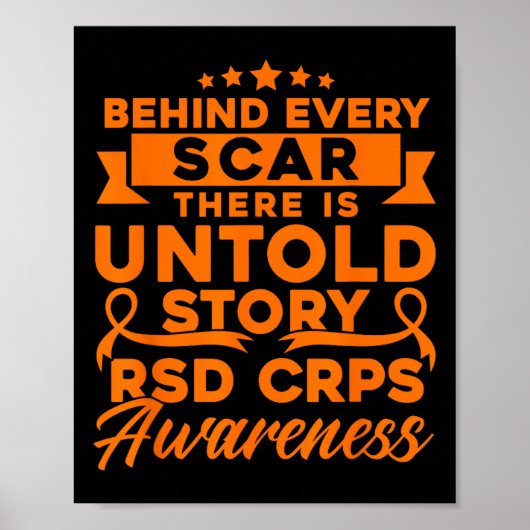 Poster Derrière Chaque Scar Rsd Crps Sensibilisation (Devant)