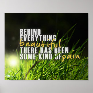 Poster Derrière tout beau - Citation motivationnelle