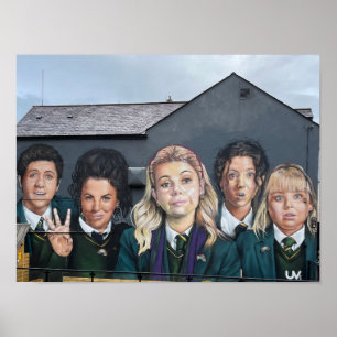 Poster Derry/Londonderry Irlande du Nord Derry Girls