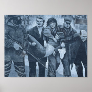 Poster Derry/Londonderry Irlande du Nord Sanglant dimanch