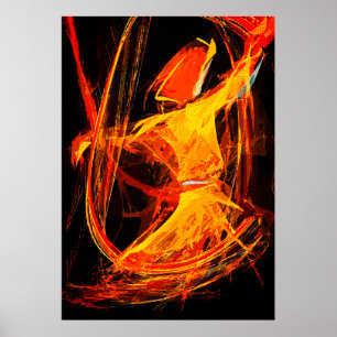 Poster Derviche tourneur soufi mystique - Art abstrait