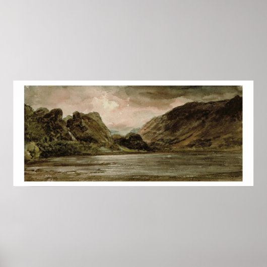 Poster Derwentwater, Cumberland, vers 1806 (Devant)