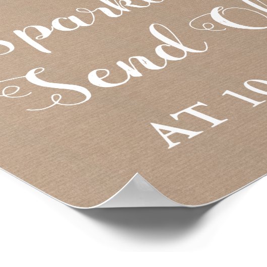 Poster des affiches Burlap and Lace Sparkler (Coin)