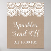Poster des affiches Burlap and Lace Sparkler (Devant)