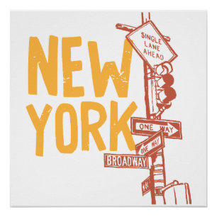 Poster des affiches de la rue New York