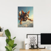 Poster Des ailes, des oreilles et des queues s'envolent (Bureau à domicile)