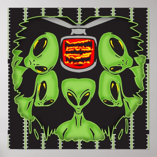 Poster Des Aliens qui protestent votre corps (Devant)