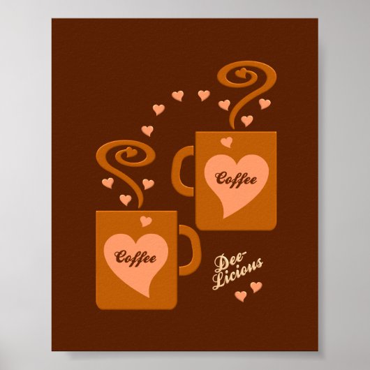 Poster des amateurs de café, personnaliser (Devant)